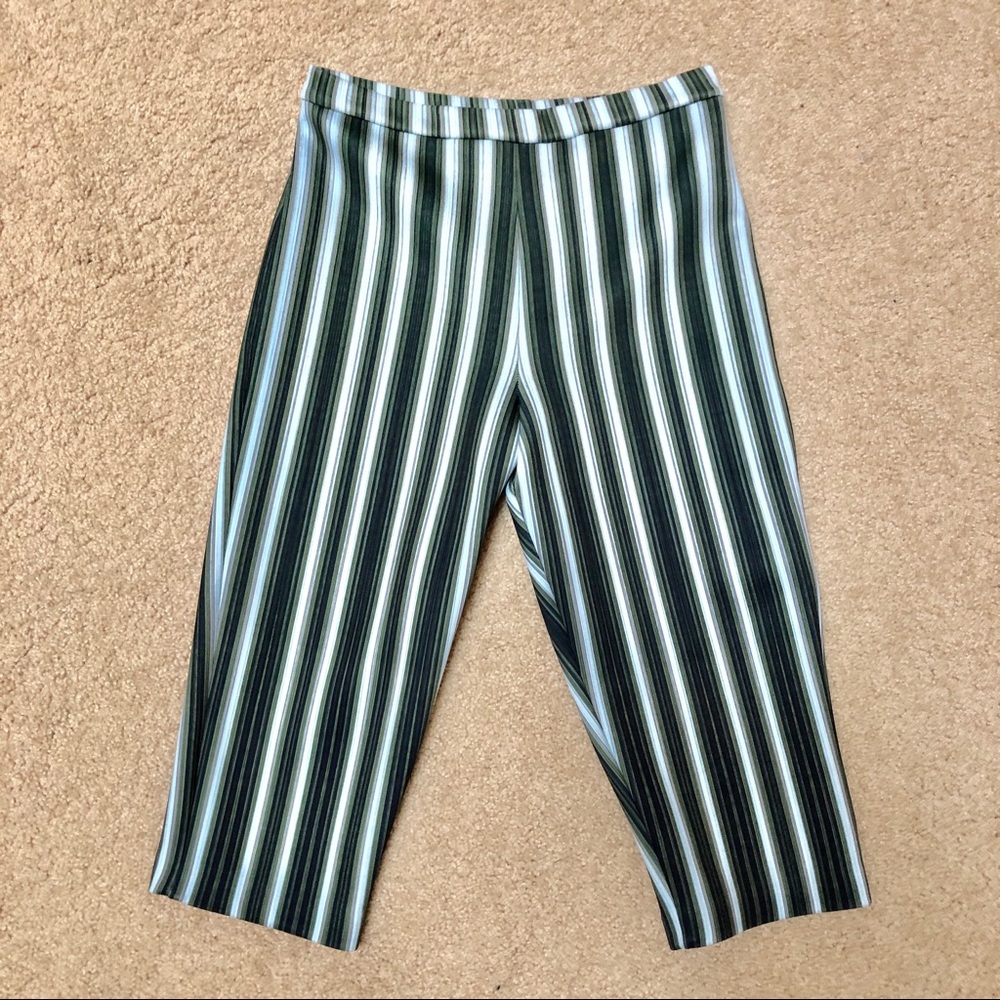 Green Stripe Pants